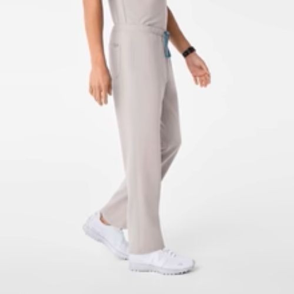 NWT Figs 6XLS Beige Pisco Basic Straight‎ Leg Stretch Waist Drawstring Scrubs